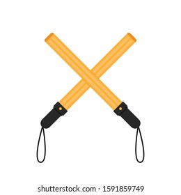Flashing Emergency Traffic Baton vector.