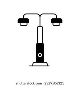 Flashing light Glyph Vector Icon that can easily edit or modify

