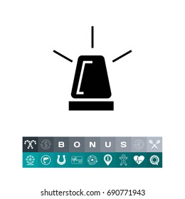 Flashing light icon