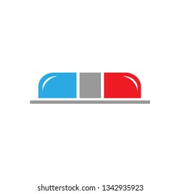 Flashing Light Icons Police or Ambulance.  Car  Emergency or Priority Symbol on the Road. Applied for Design, Presentation, Website or Apps.