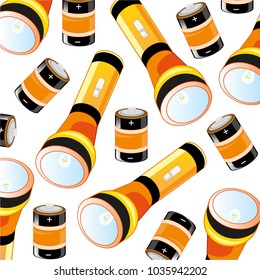 Flash-light and battery pattern