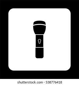 flashlight  - black vector icon