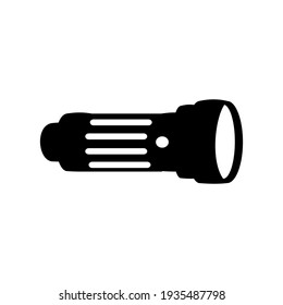 Flashlight with button simple icon vector illustration