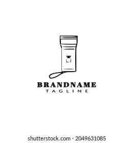 flashlight logo logo icono diseño plantilla vector moderno negro