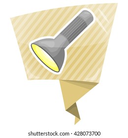 Flashlight colorful icon