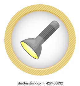 Flashlight colorful icon