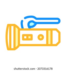 flashlight diver device color icon vector. flashlight diver device sign. isolated symbol illustration