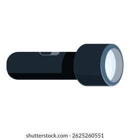 Flashlight emitting light beam, perfect for camping, emergencies, or finding your way in dark places