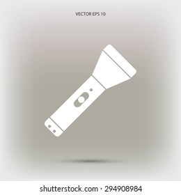 Flashlight flat icon