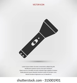 Flashlight flat icon