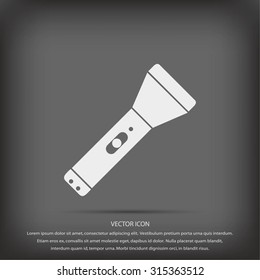 Flashlight flat icon