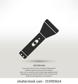 Flashlight flat icon