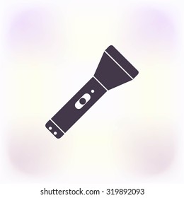 Flashlight flat icon
