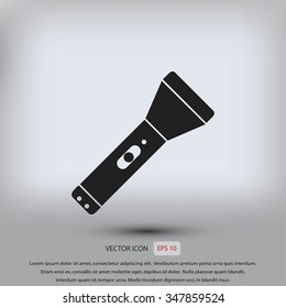 Flashlight flat icon