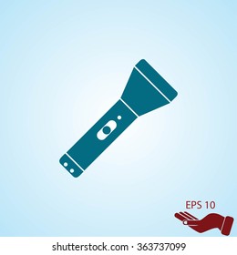 Flashlight flat icon