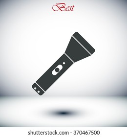 Flashlight flat icon