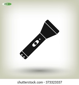 Flashlight flat icon