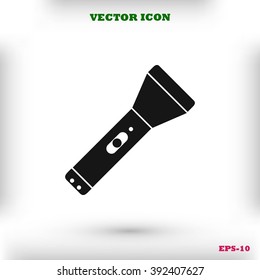 Flashlight flat icon