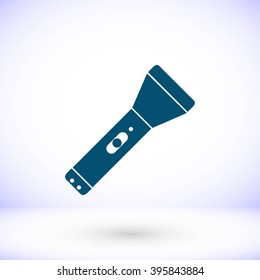 Flashlight flat icon