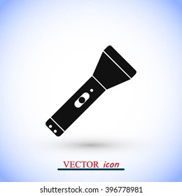 Flashlight flat icon