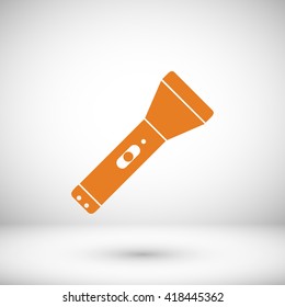 Flashlight flat icon