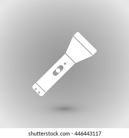 Flashlight flat icon