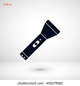 Flashlight flat icon