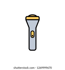 Flashlight flat vector icon sign symbol