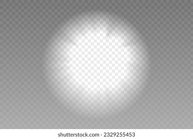 Flashlight frame overlay shadow. Spotlight mockup, lamp or lantern rays. Applicable for mockups. Shadow overlay effect. Vector illustration