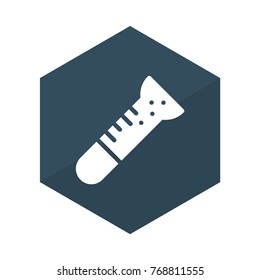 flashlight glyph flat