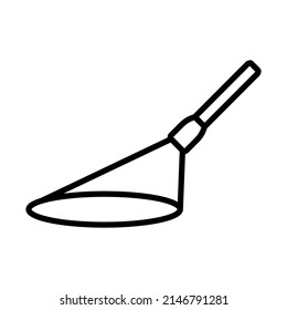 Flashlight Icon. Bold outline design with editable stroke width. Vector Illustration.