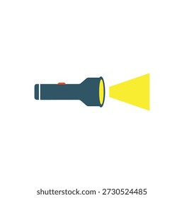 Icono de la linterna, diseño plano del icono del camping