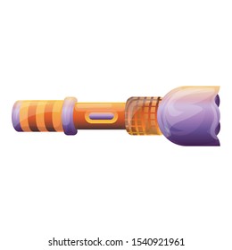 Flashlight icon. Cartoon of flashlight vector icon for web design isolated on white background