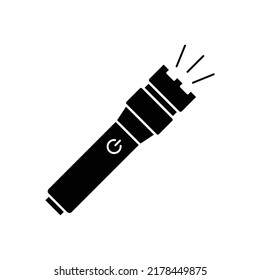 Flashlight icon design isolated on white background