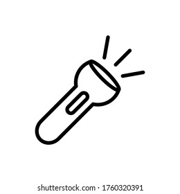 flashlight icon design template. Trendy style, vector eps 10