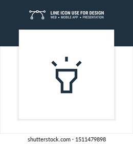 flashlight icon design vector illustration