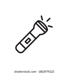 Flashlight Icon Design Vector Template