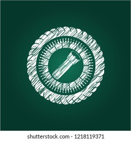 flashlight icon drawn with chalkboard texture