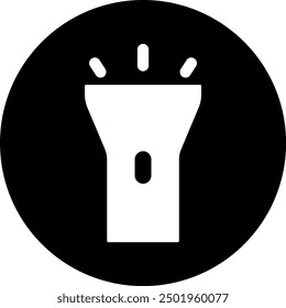 Elemento del icono de la linterna del icono de camping para los App móviles del concepto y del Web. El ícono de linterna de línea delgada se puede usar para Web y móvil. Icono de Premium sobre fondo blanco
