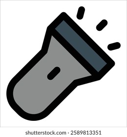 Flashlight Icon Element For Design