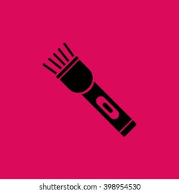 Flashlight icon. Eps-10.