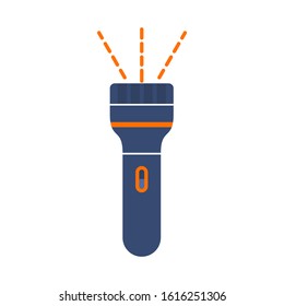 flashlight icon flat design style vector