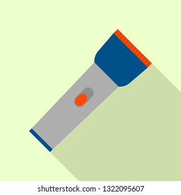 Flashlight icon. Flat illustration of flashlight vector icon for web design