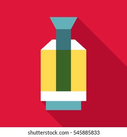 Flashlight icon. Flat illustration of flashlight vector icon for web