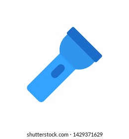 flashlight icon flat style illustration