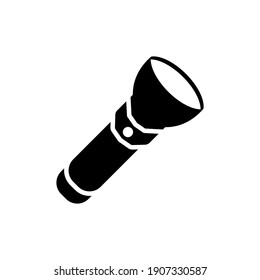 icono de linterna en el diseño de ilustración vectorial de estilo glifo