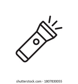 Flashlight Icon illustration Design Template