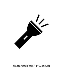 Flashlight icon illustration isolated vector sign symbol.