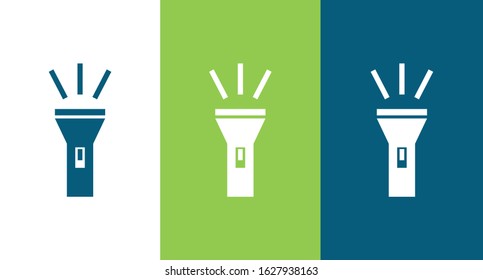 Flashlight icon illustration isolated vector sign symbol