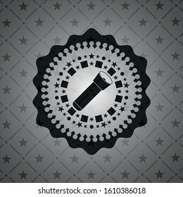 flashlight icon inside black badge